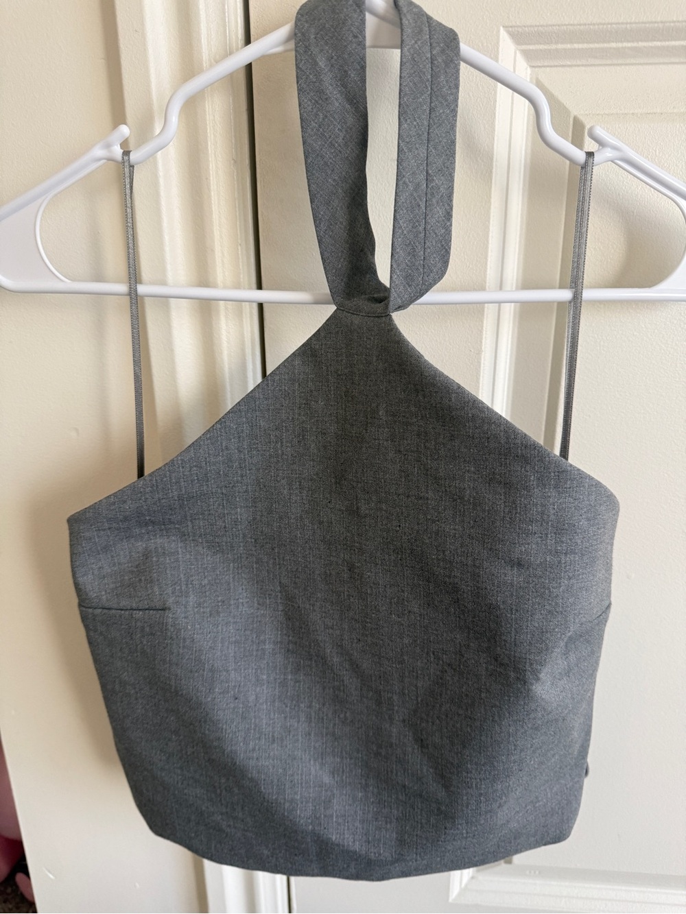 Zara Gray Halter Neck Tank Top